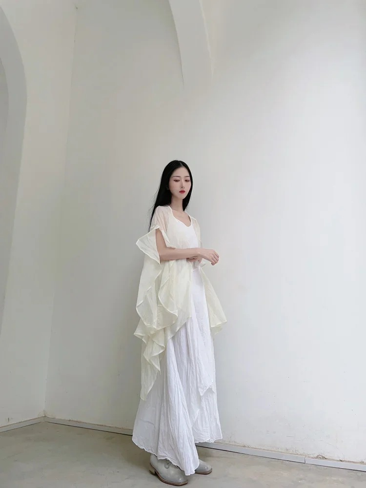 UMI MAO Chinese Style Coat 2023 Spring Summer New Design Clear Cold Wind Flowing Sun Protection Shirt Cardigan Overcoat