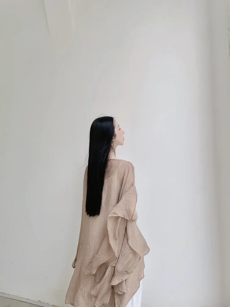 UMI MAO Chinese Style Coat 2023 Spring Summer New Design Clear Cold Wind Flowing Sun Protection Shirt Cardigan Overcoat
