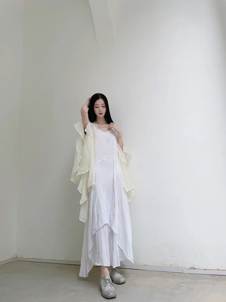 UMI MAO Chinese Style Coat 2023 Spring Summer New Design Clear Cold Wind Flowing Sun Protection Shirt Cardigan Overcoat