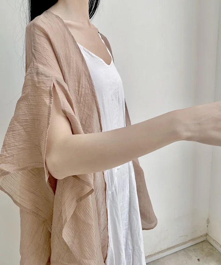 UMI MAO Chinese Style Coat 2023 Spring Summer New Design Clear Cold Wind Flowing Sun Protection Shirt Cardigan Overcoat