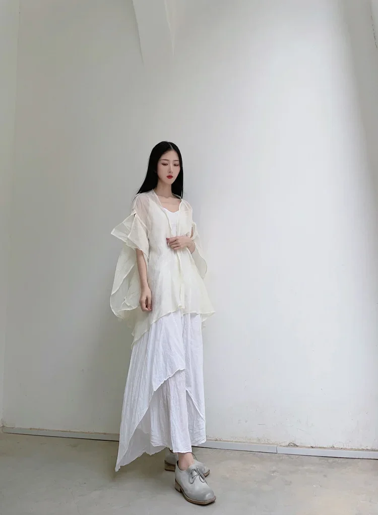 UMI MAO Chinese Style Coat 2023 Spring Summer New Design Clear Cold Wind Flowing Sun Protection Shirt Cardigan Overcoat