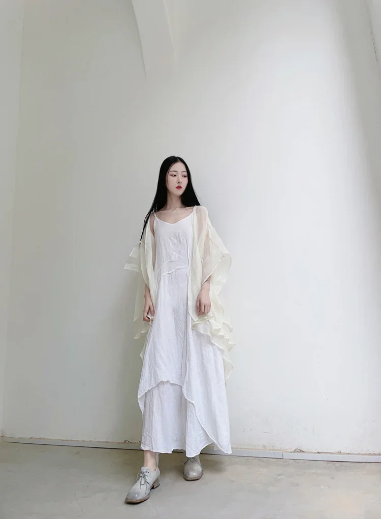 UMI MAO Chinese Style Coat 2023 Spring Summer New Design Clear Cold Wind Flowing Sun Protection Shirt Cardigan Overcoat