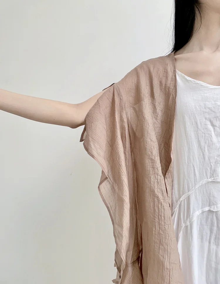 UMI MAO Chinese Style Coat 2023 Spring Summer New Design Clear Cold Wind Flowing Sun Protection Shirt Cardigan Overcoat