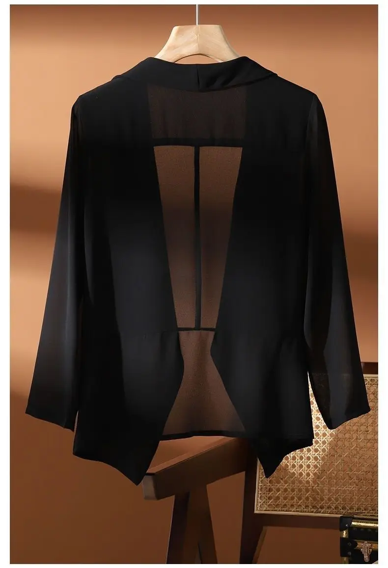 New Summer 2025 Women Sun Protection Capes Loose Shawl Thin Chiffon Kimono Jacket Women Sunscreen Beach Cardigan Bikini Coverup