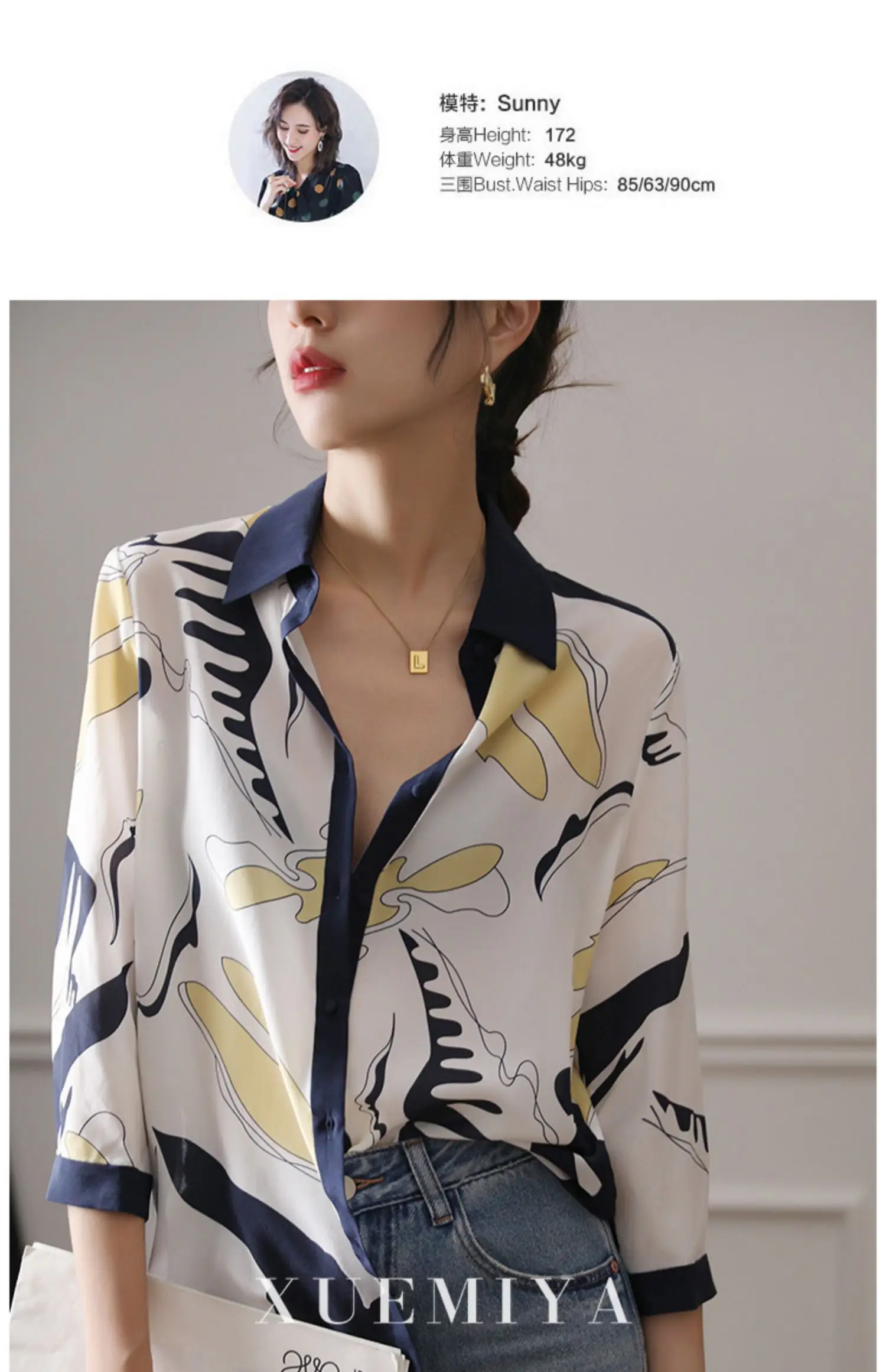 Fashion ladies shirts France style woman blouses 2025 Spring Summer half sleeve Tops blusa mujer