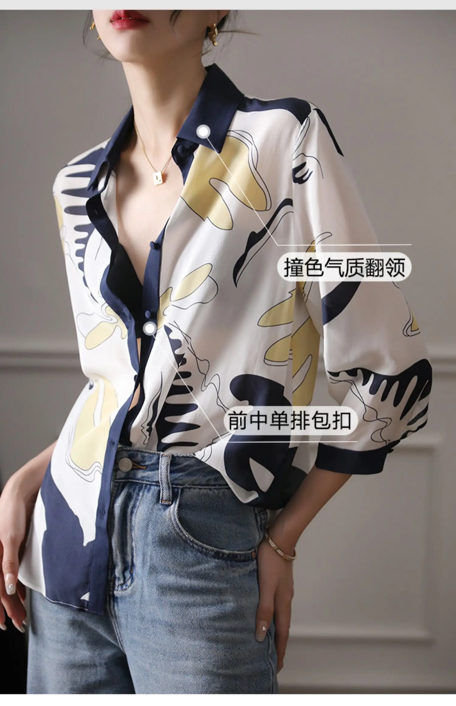 Fashion ladies shirts France style woman blouses 2025 Spring Summer half sleeve Tops blusa mujer