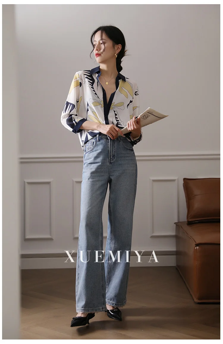 Fashion ladies shirts France style woman blouses 2025 Spring Summer half sleeve Tops blusa mujer