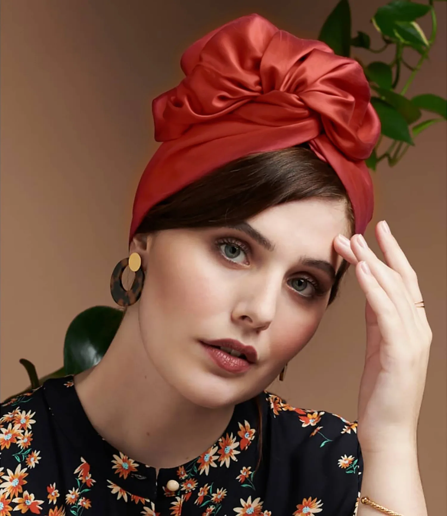 2023 French Vintage Twist Turban Hat Fashion Female Cotton Bandana Headband Women's Hair Cover Cap Floral Print Lady Head Wraps