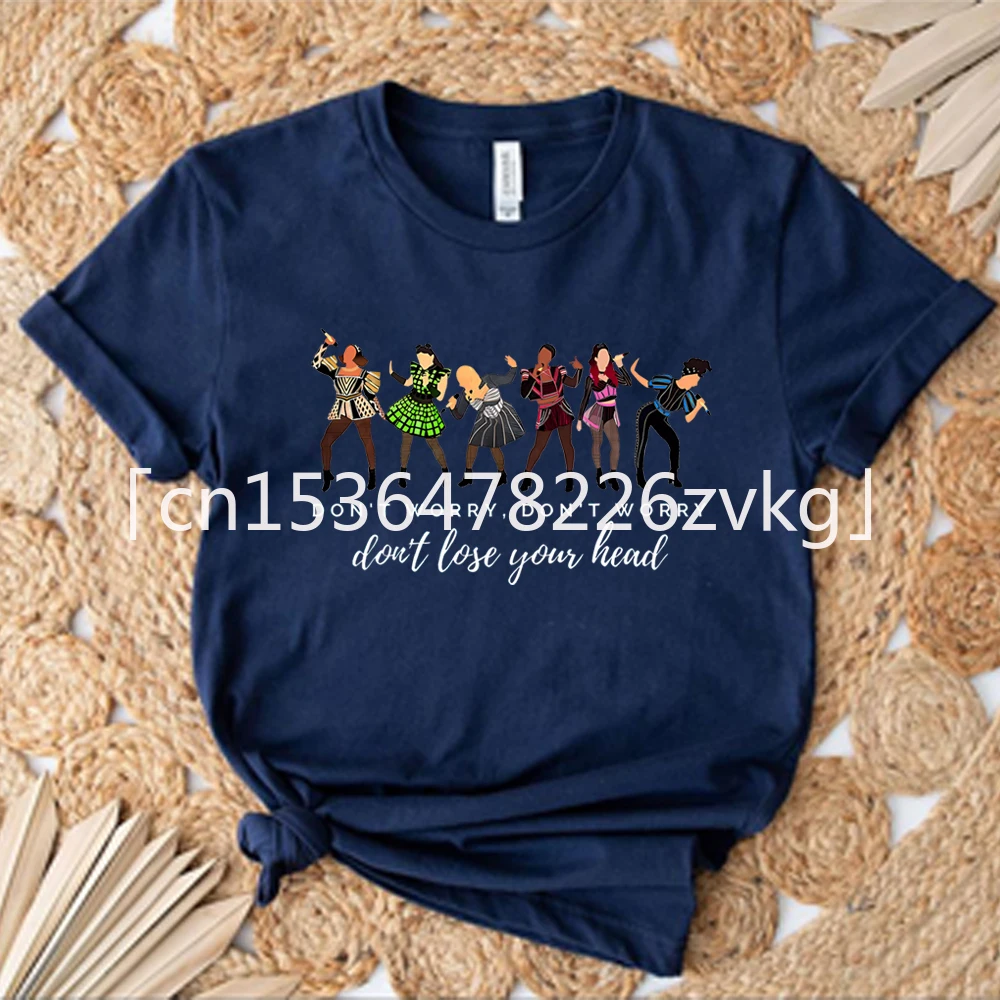 Six The Musical Lyrics T-Shirt Retro One of A Kind Shirt No Category Tshirt Six Musical Tee Unisex Short Sleeves Tops