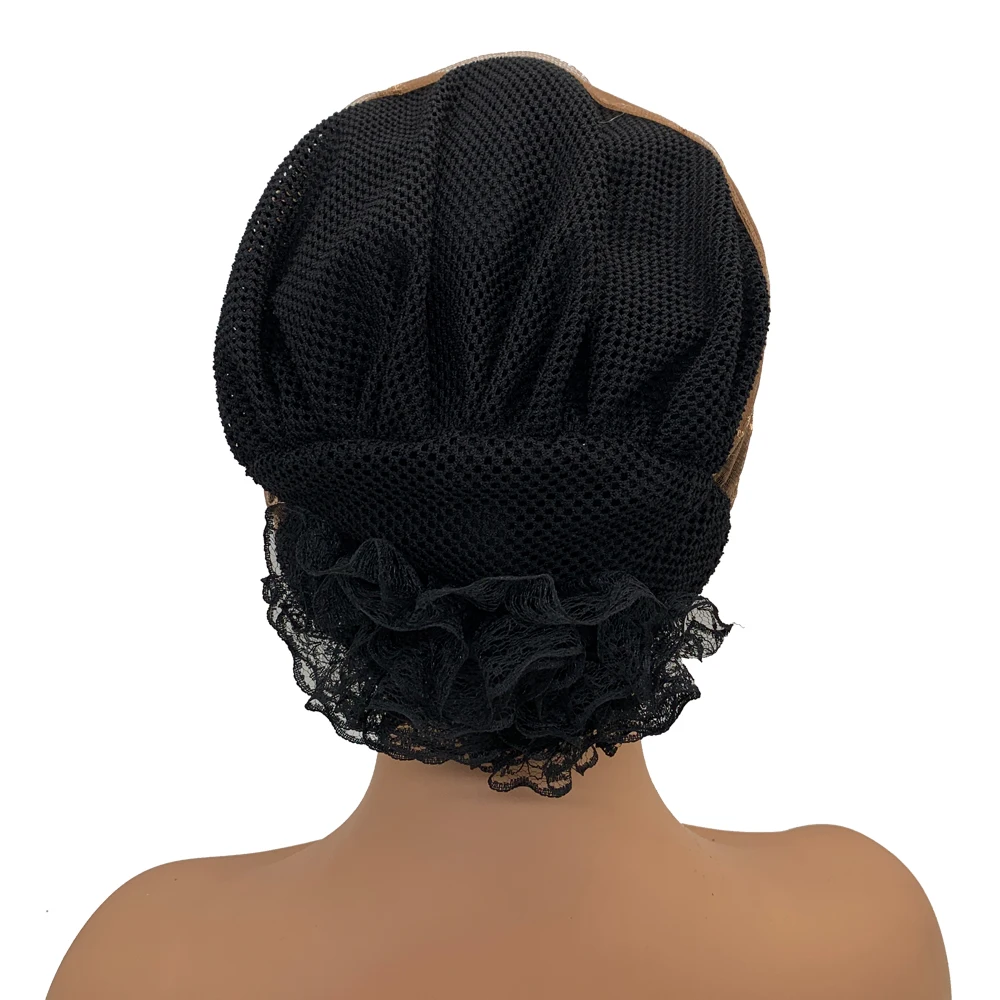 Embroidery Turban Cap for Women Summer Breathable Head Wraps Bonnet Muslim Under Scarf Hat Cancer Chemo Hats Turbante Mujer