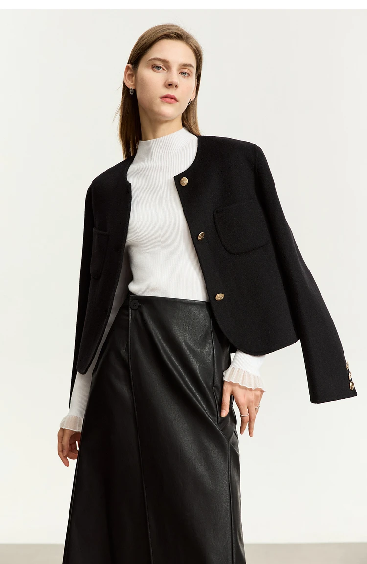 AMII Minimalism Mock Neck Sweaters Women 2024 Autumn New Slim Fit Knit Top Long Sleeve Female Wool Pullovers Sweater 12443251