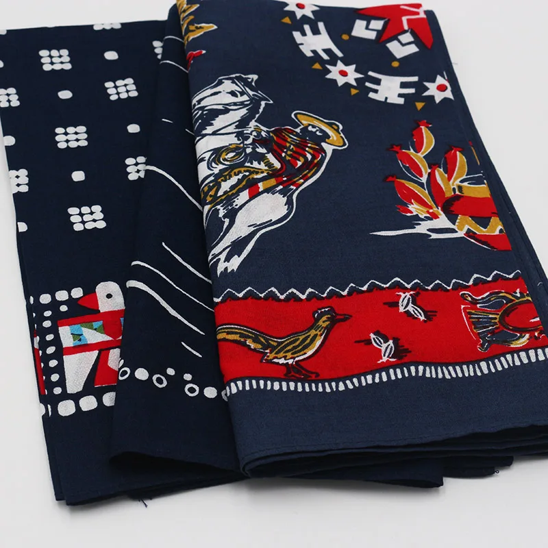 Royal KnightStyle Printing Eagle Smile Cotton Bandana Men Pocket Square Scarf Neckerchief