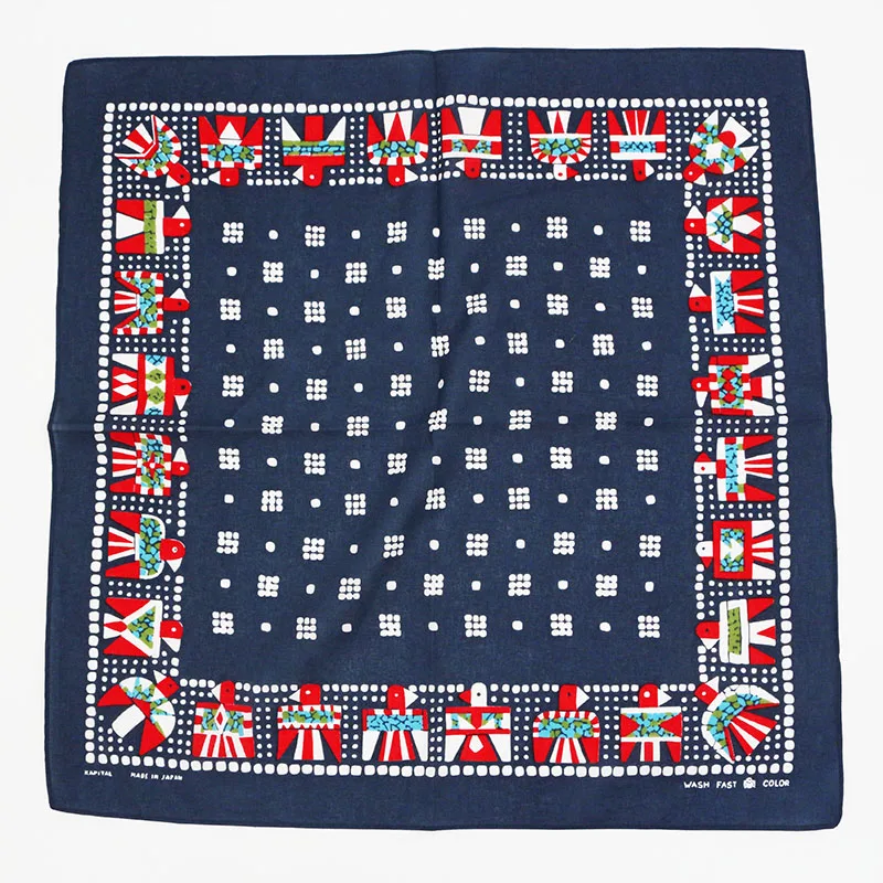 Royal KnightStyle Printing Eagle Smile Cotton Bandana Men Pocket Square Scarf Neckerchief