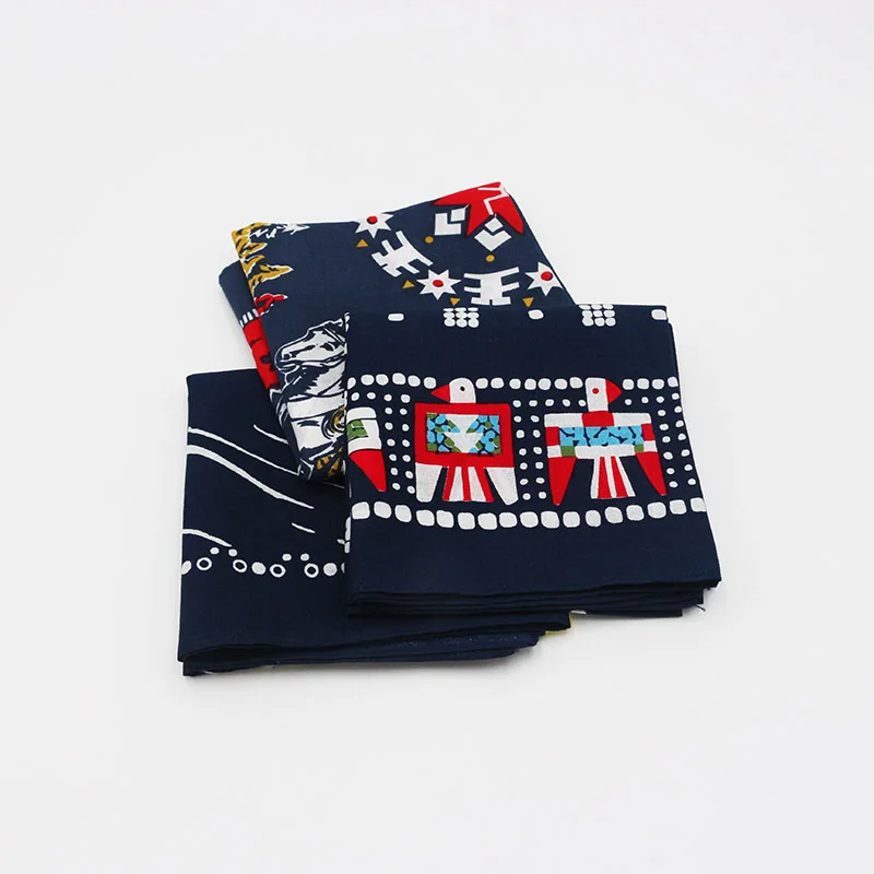 Royal KnightStyle Printing Eagle Smile Cotton Bandana Men Pocket Square Scarf Neckerchief