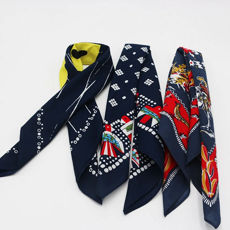 Royal KnightStyle Printing Eagle Smile Cotton Bandana Men Pocket Square Scarf Neckerchief