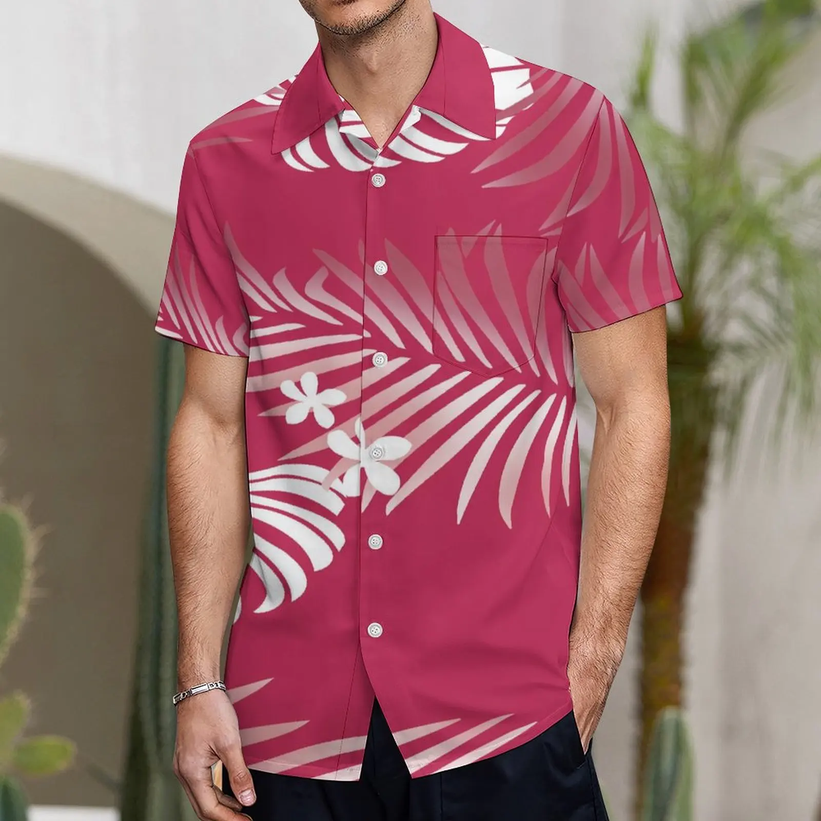 Summer Ladies One-Shoulder Long Dress Slim Fishtail Skirt Men'S Shirt Polynesian Couple Set Custom Tribal Floral Print