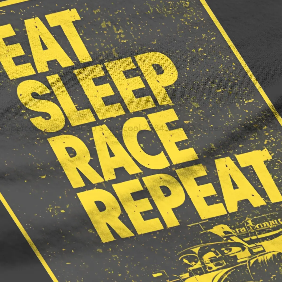 F1 Formulate 1 Racing Polyester TShirt for Women Eat Sleep Race Repeat Basic Casual Sweatshirts T Shirt