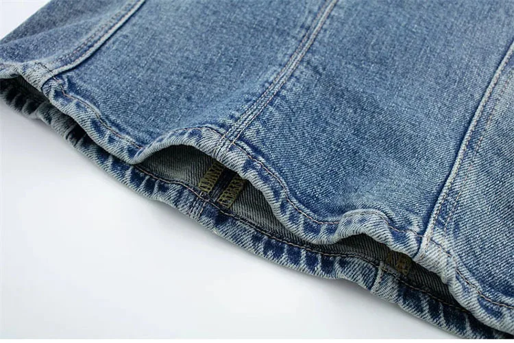 Sexy Jean Women Top Off Shoulder Sleeveless Bustier Tops 2024Summer Lady Elegant Street Wear TankBlue Backless Denim Corset Crop