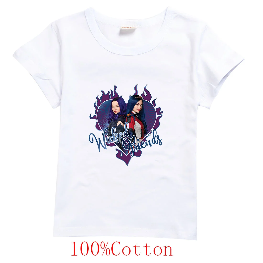 Descendants Boys Girls Teenager Outfits Tee Shirt Kids Clothes T Shirts Children Cartoons Casual Tops