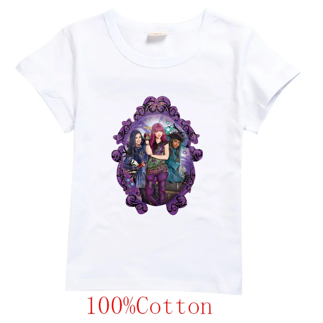 Descendants Boys Girls Teenager Outfits Tee Shirt Kids Clothes T Shirts Children Cartoons Casual Tops
