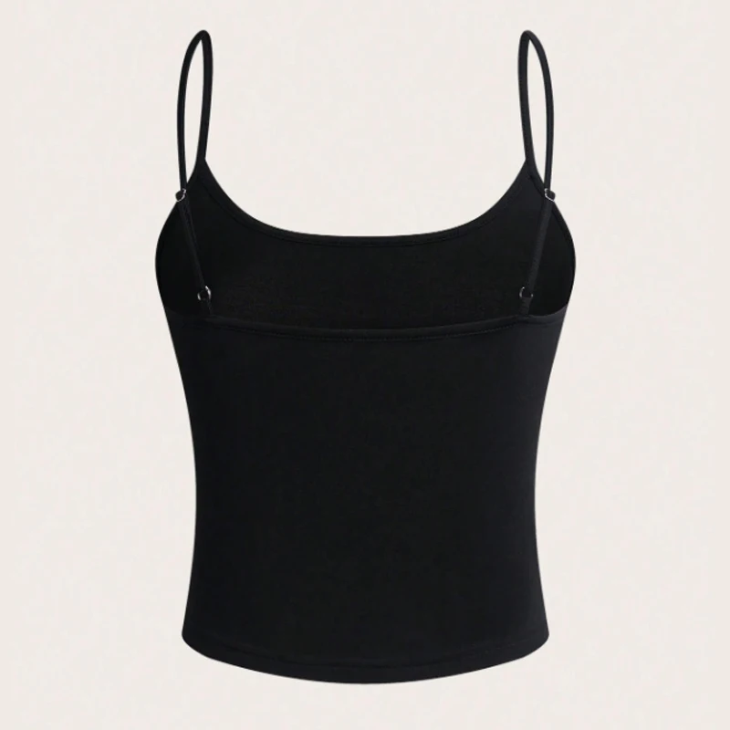 Y2k Letter Print Tank Top Sleeveless Camisole Women's Black Crop Tops Vintage Cool Girl Gothic Sexy Punk Grunge Corset Emo 2000s