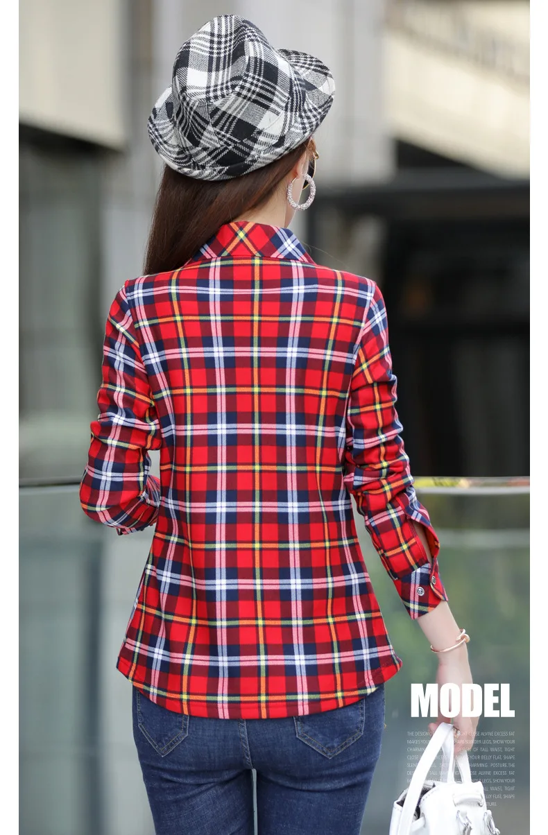 Velvet Thick Warm Women Plaid Shirt Female Fleece Tops Oversized M-4XL Women's Coat Winter Fit Blusas Femininas Chemise Femme
