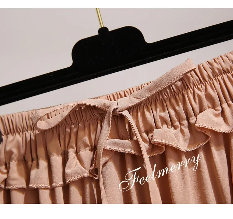 White Black Chiffon Summer Shorts Skirt Women 2022 Fashion Korean High Waist Tutu Pleated Mini Aesthetic Skirt Female