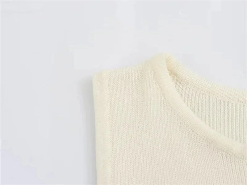 Tossy Knit Ribbed Cardigan Maxi Dress Female High Waist Slim Pocket Sleeveless Elegant Party Dress Women's Knitwear Long Dress