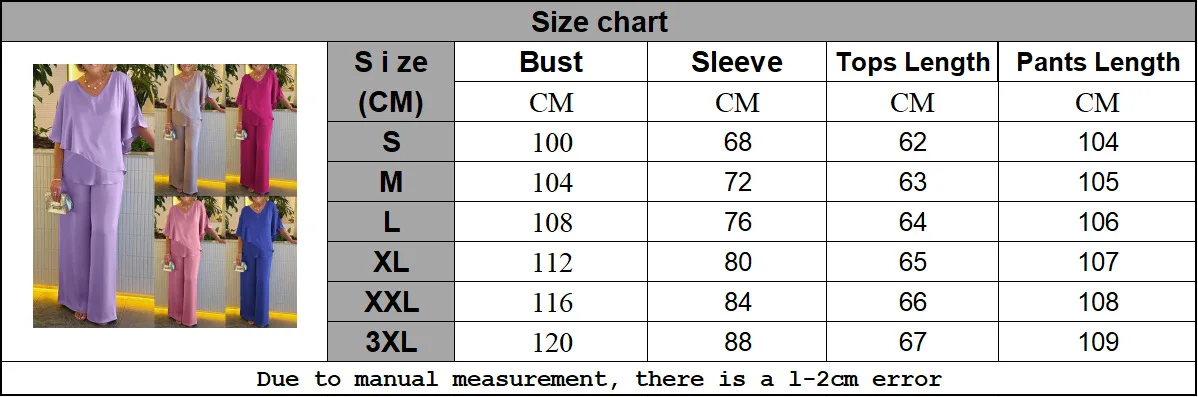 2025 Summer New Fashion Casual Irregular Suit Solid Color T Shirt Loose Wide Legs Trousers Two Piece Set Pants Sets Bat Sleeve