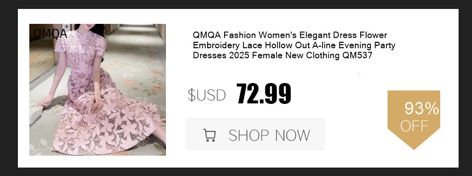 QMQA Fashion Women's Elegant Dress Three-dimensional Flower High Waist Short Sleeve Slimming Dresses 2025 Female New QM359