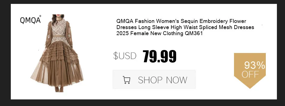 QMQA Fashion Women's Elegant Dress Three-dimensional Flower High Waist Short Sleeve Slimming Dresses 2025 Female New QM359