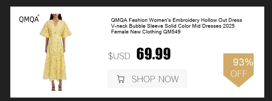 QMQA Fashion Women's Elegant Dress Three-dimensional Flower High Waist Short Sleeve Slimming Dresses 2025 Female New QM359