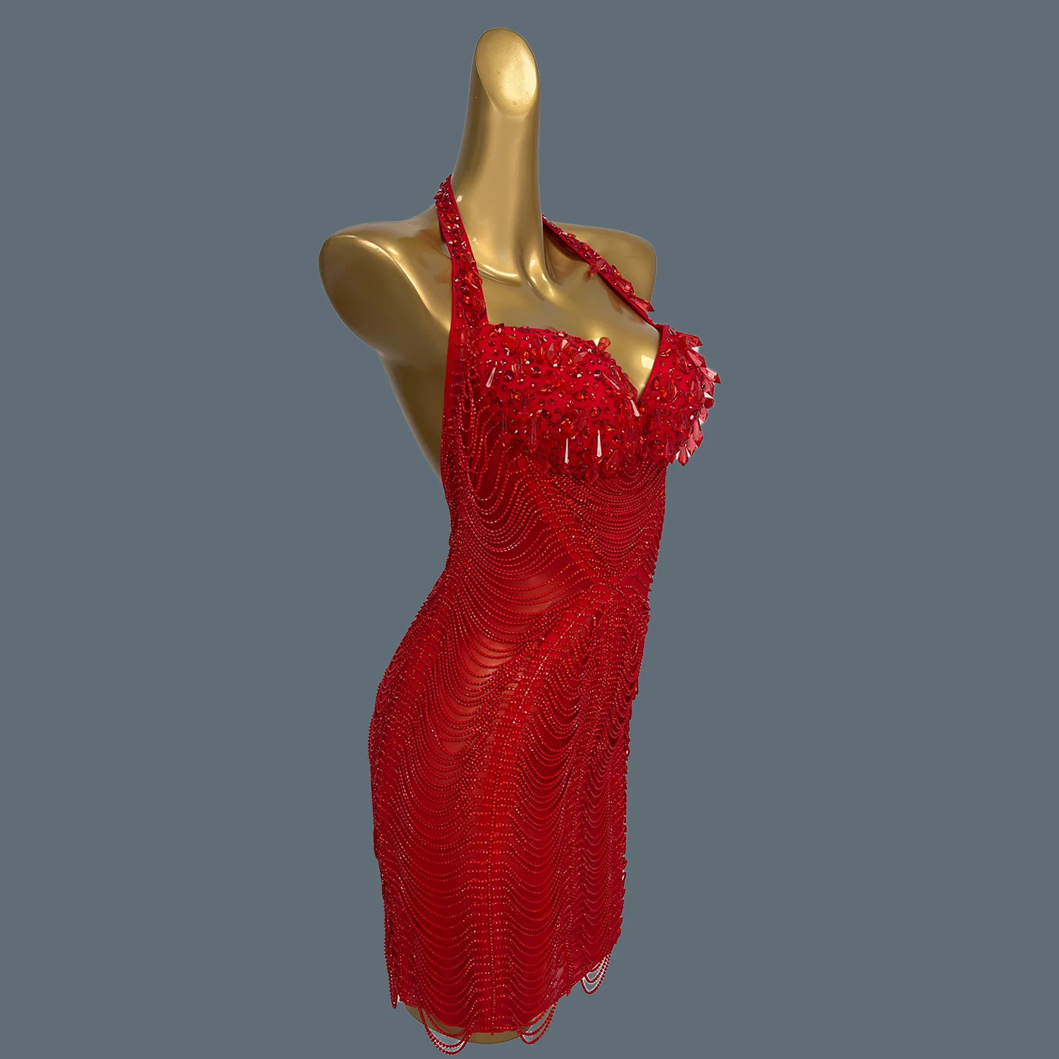 Luxury Dinners Sparkly Rhinestones Sexy Mesh Mini Dress for Women Party Celebrate Birthday Evening Dress Club Show Wear Xingzhi
