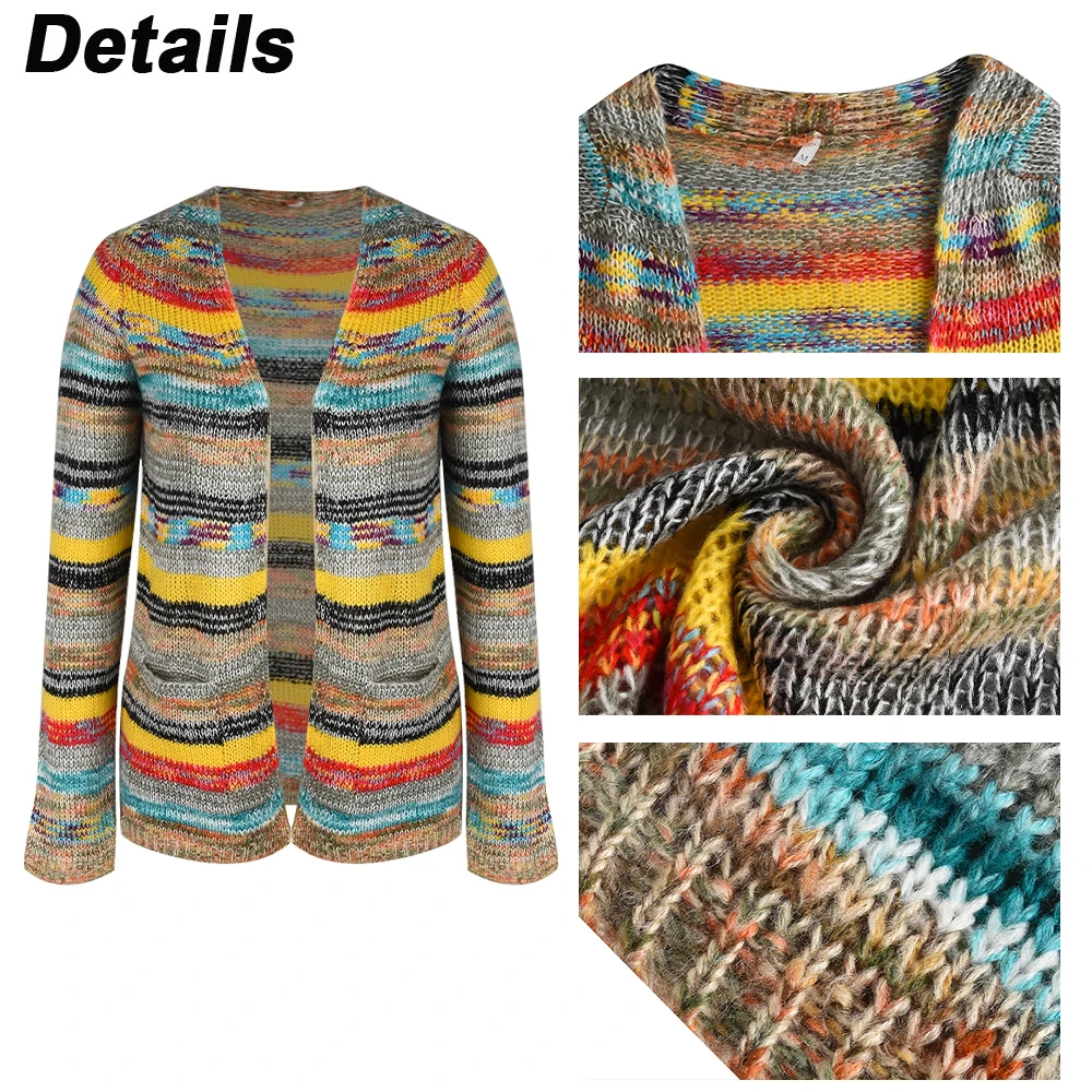 Sweater Knitted Cardigan Thin Loose Jacket  For Women 2024 Korean Casual  Crop Clothes Elegant Female Clothing Fashion Top