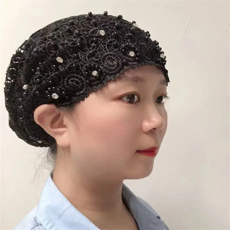 New Beading Women's Turban Cap Embroidery Fashion Female Head Wraps Muslim Headscarf Bonnets Cancer Chemo Hat