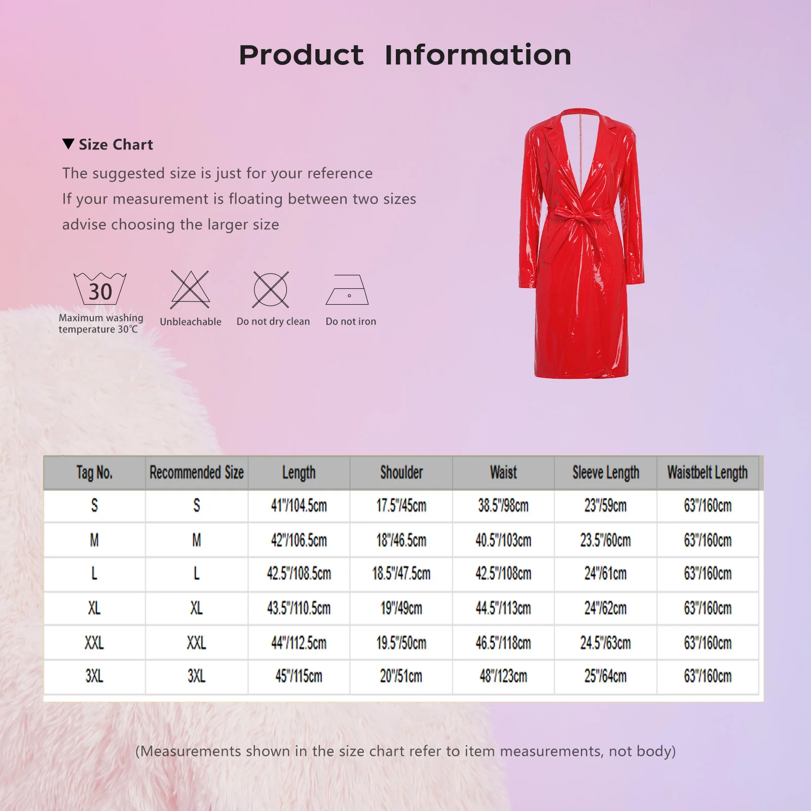 Women PU Leather Long Trench Coat Blazer Glossy Lapel Open Front Long Sleeve Jacket Overcoat with Belt Party Clubwear Streetwear