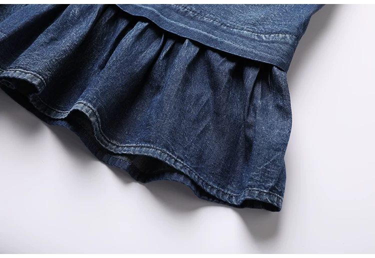 TIYIHAILEY-Loose A-Line Denim Dresses for Women, Long, Mid-Calf Jeans, Embroidery, Sleeveless Tassels, New Fashion, 2026