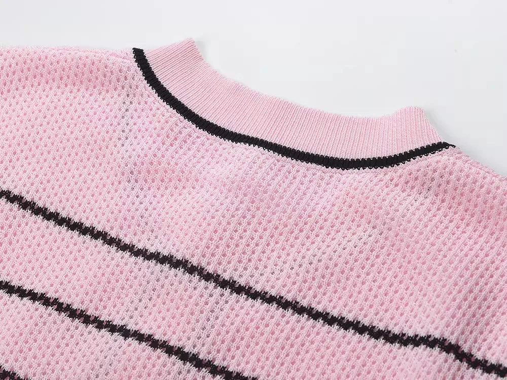 2026 Spring New Women's SweetLong-Sleeved Striped Knit Dress High-Quality FashionableCasual Vacation Elastic Slim Fit Long Dress