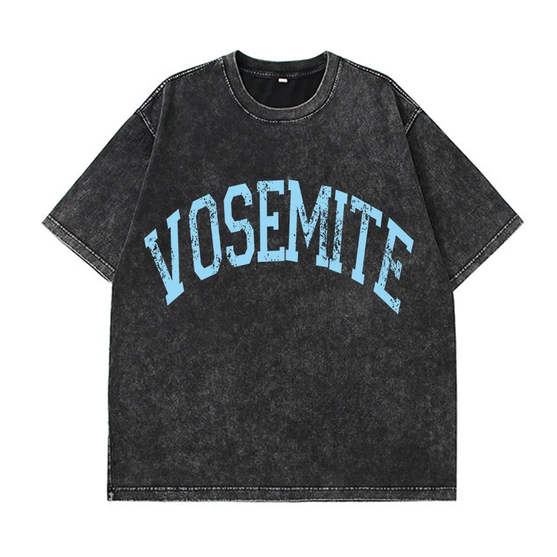 Hirsionsan Y2k Quality Oversized Acid Washed T Shirt Women Vintage Print T-shirts Streetwear Wash Tee Girl Luxury Brand Tops