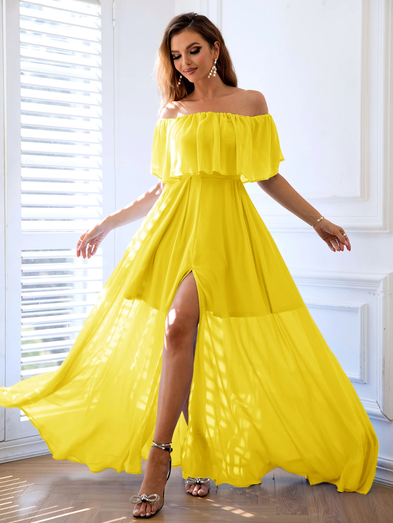 Sexy Backless Chiffon Maxi Summer Dress Women Elegant Long Prom Evening Dresses Luxury Woman Beach Birthday Party Dress Vestidos