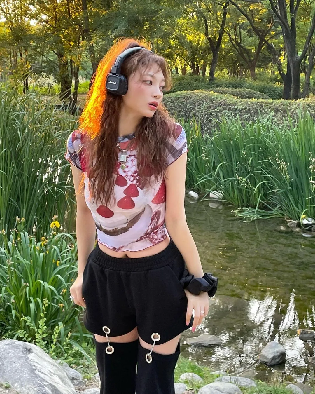 Karrram Y2k Aesthetics Mesh Tops Grunge Graphic Crop Top Korean Fashion Designer Clothes 2000s Harajuku Sheer Top E-girls Tshirt
