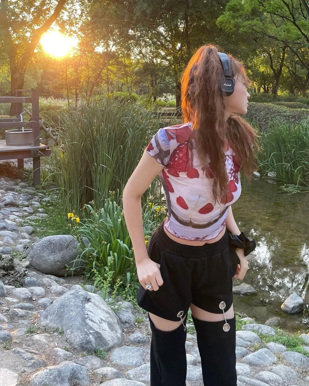 Karrram Y2k Aesthetics Mesh Tops Grunge Graphic Crop Top Korean Fashion Designer Clothes 2000s Harajuku Sheer Top E-girls Tshirt