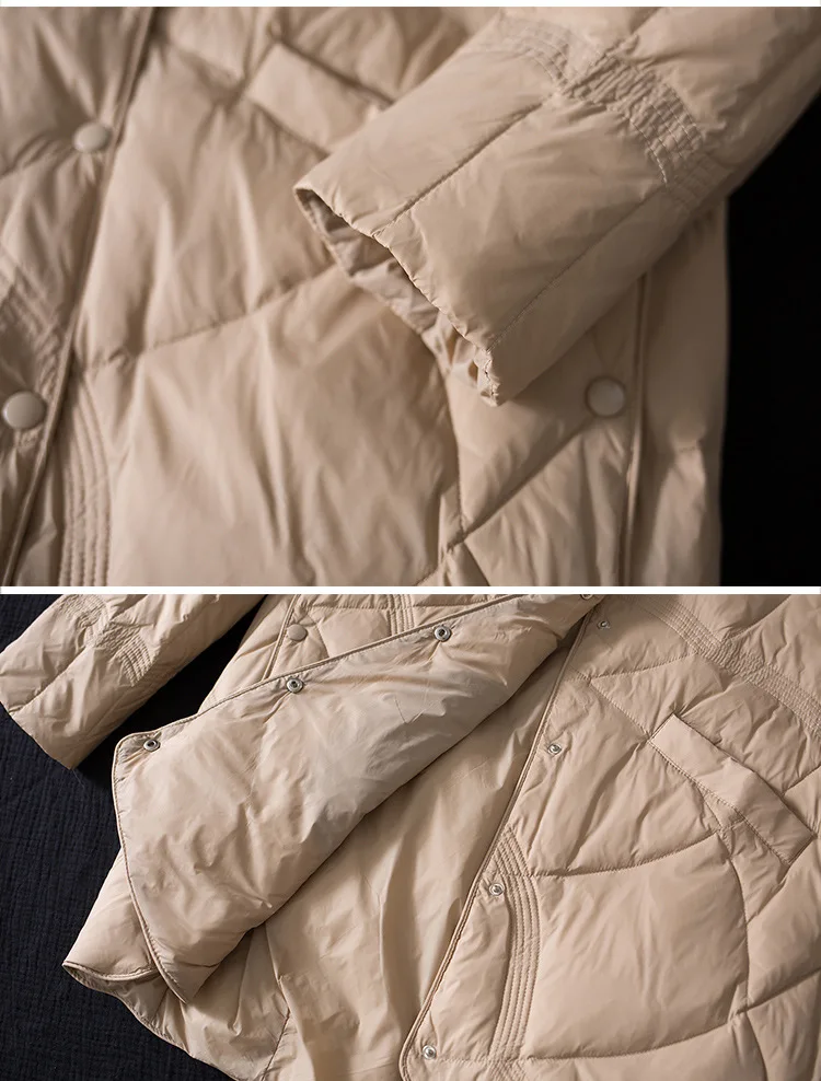 Plus Size 3xl Women Winter Coat 2023 New Arrivals 90% White Duck Down Fashion Hooded Ultra Lightweight Keep Warm Down Jackets