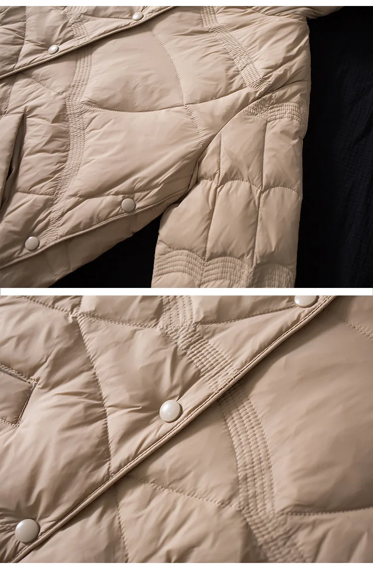 Plus Size 3xl Women Winter Coat 2023 New Arrivals 90% White Duck Down Fashion Hooded Ultra Lightweight Keep Warm Down Jackets