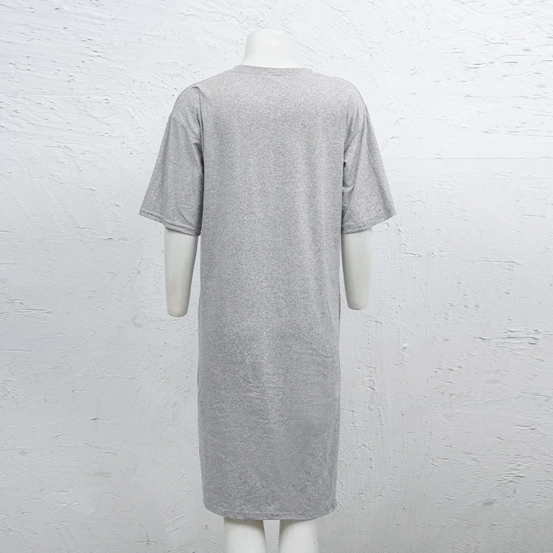 M-4XL Oversized Printed Casual Long T-Shirt Dress Summer Short Sleeve Korean Female Maxi Dress Clearance Vestidos De Mujer