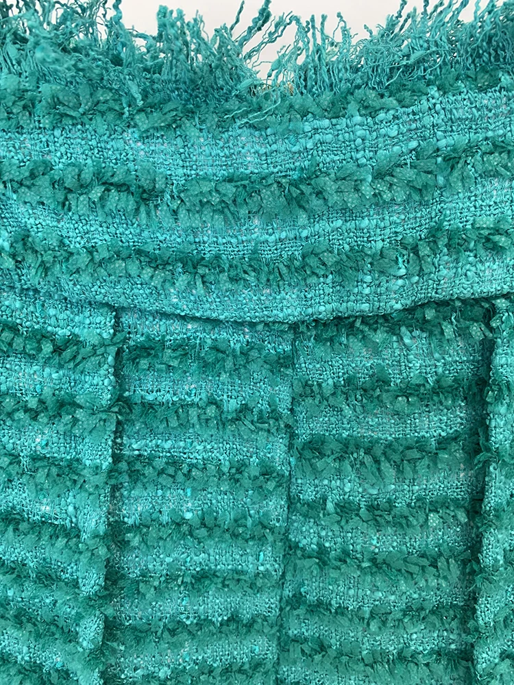 HIGH STREET Newest 2026 FW Designer Women's Tassel Fringed Tweed Shorts