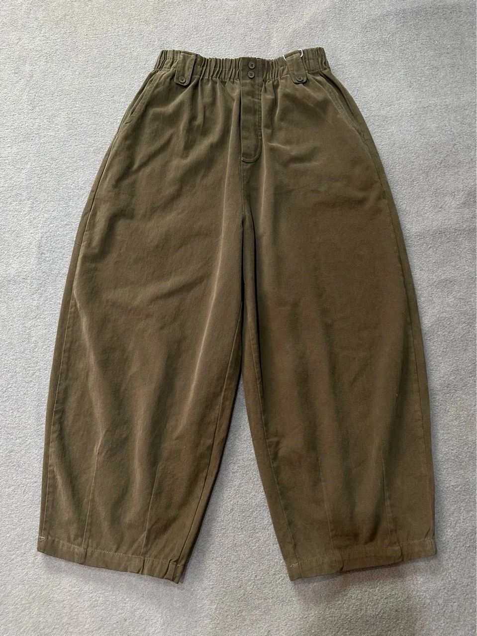 Johnature Cotton Harem Pants Women Autumn Winter New High Waist Elastic Loose Trousers Wide Leg Casual Pockets Pants