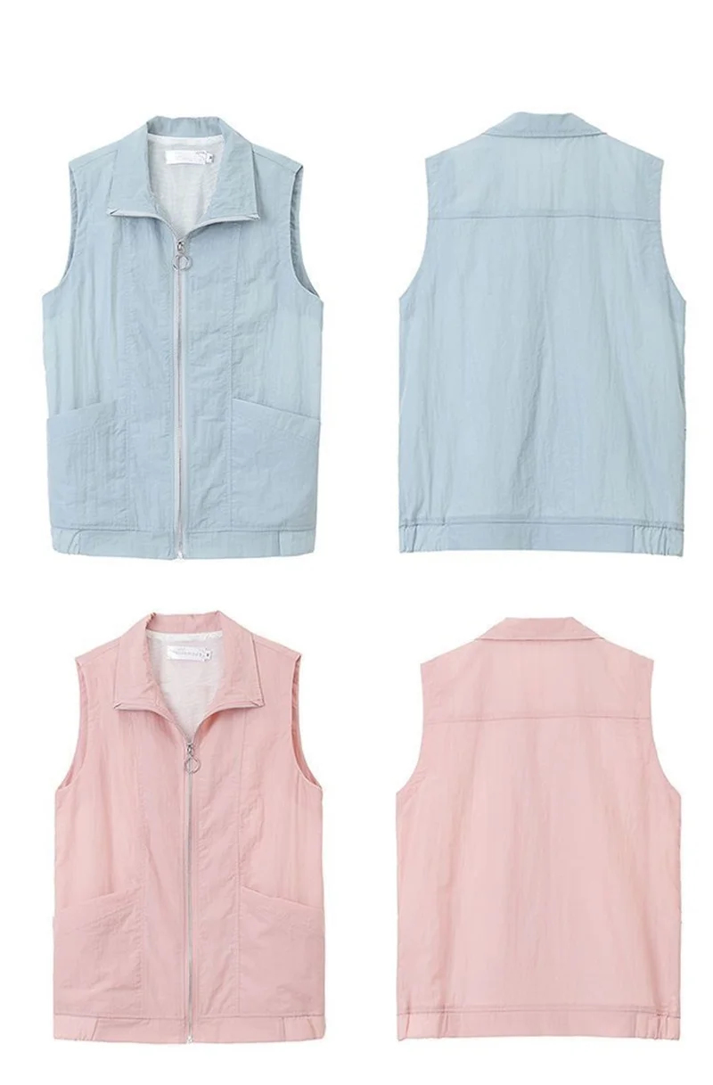 Casual Liner Summer Vest Women Basic Turndown Collar Sleeveless Jackets Solid Color Classic Female Waistcoat Chaleco Mujer 4XL