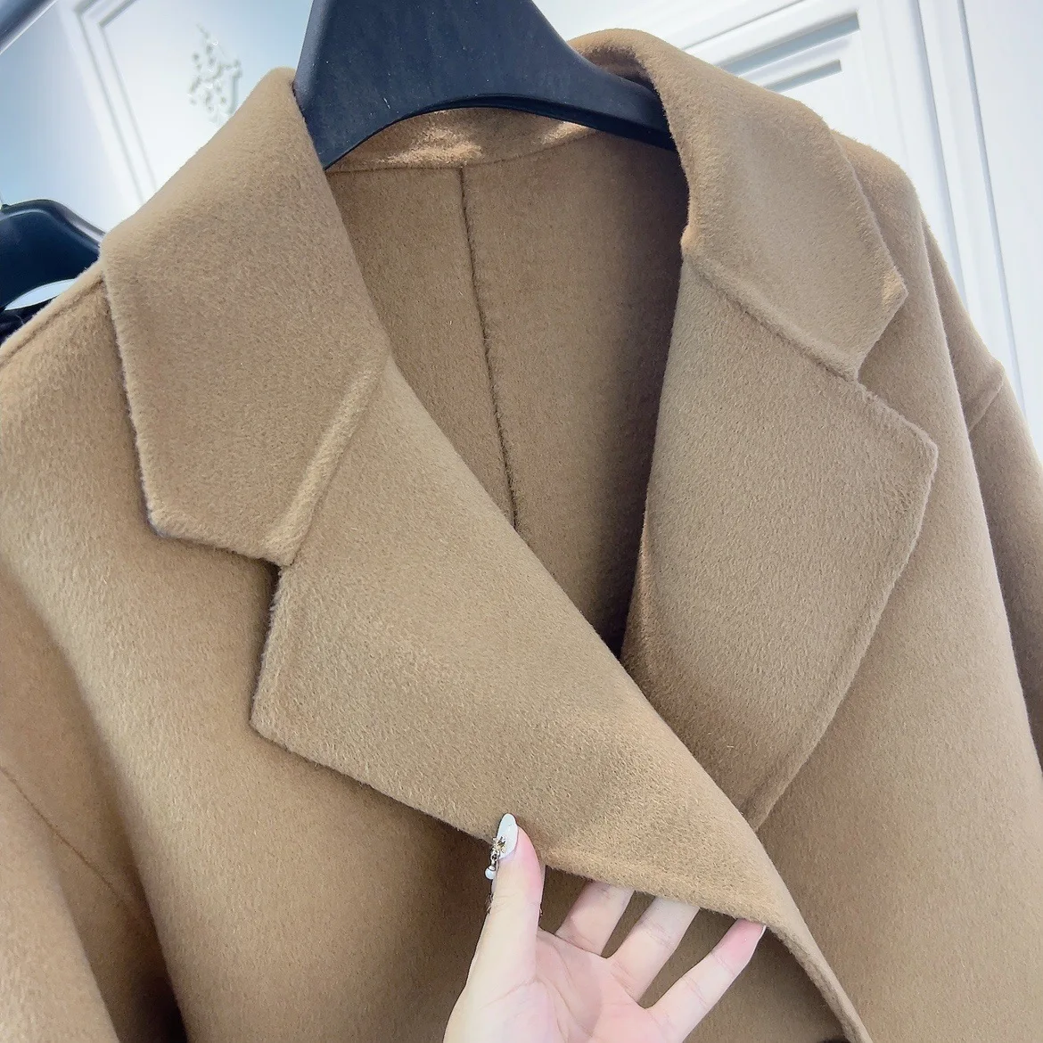 2025 Autumn Women Drouble Breasted Woolen Coat Fashion Loose Style Women Winter Clothes Long Coats Tops New