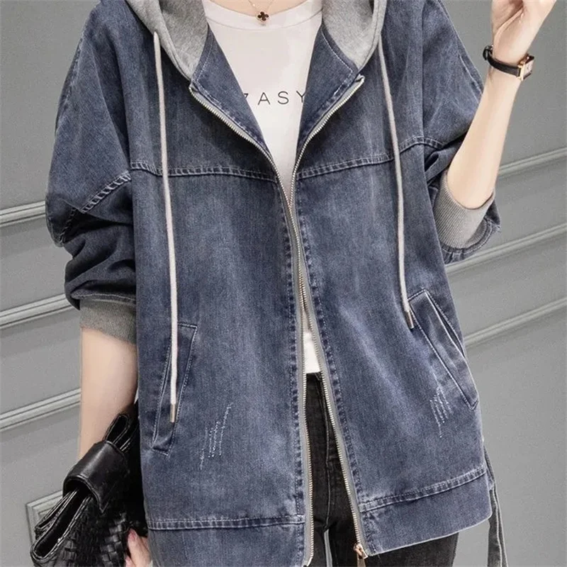 Denim Jacket Women's Spring and Autumn Fashion 2022 Spring New Korean Version Casual Short Small Baseball Uniform Top Clothes W5